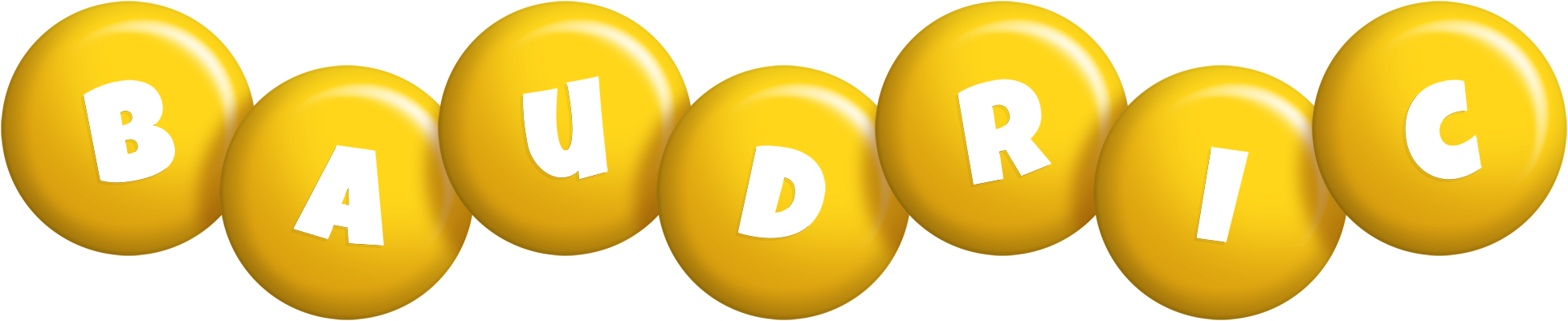Baudric candy-yellow logo