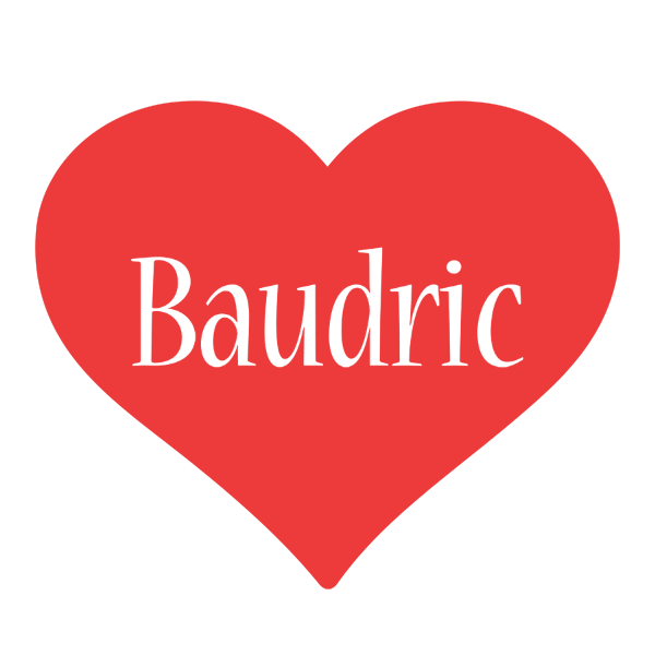 Baudric love logo