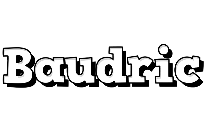 Baudric snowing logo