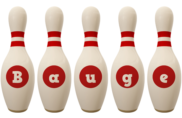 Bauge bowling-pin logo