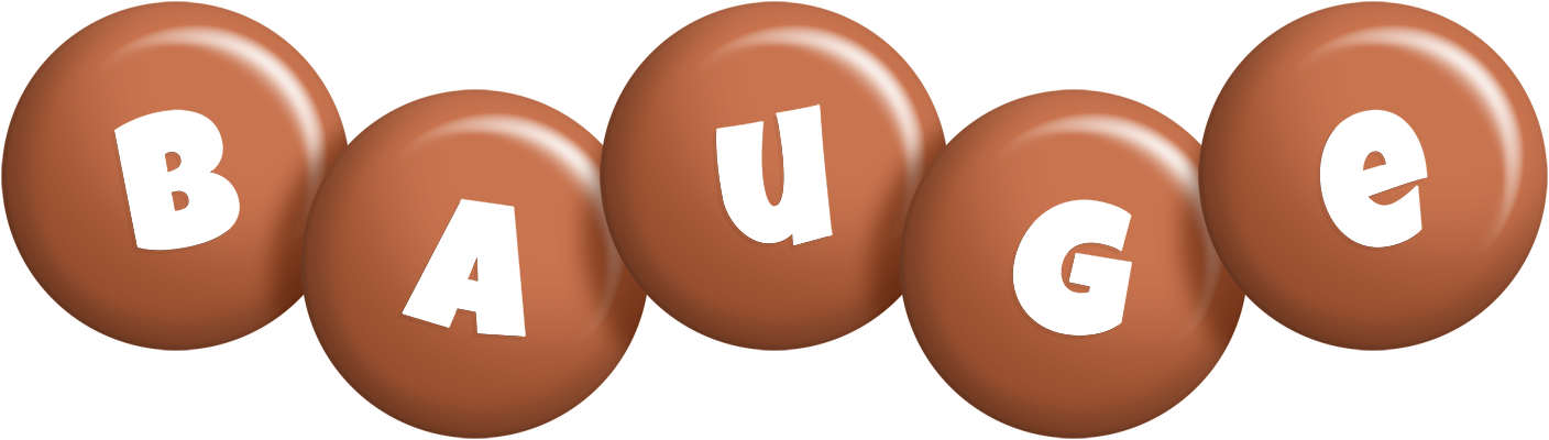 Bauge candy-brown logo