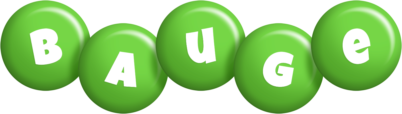 Bauge candy-green logo