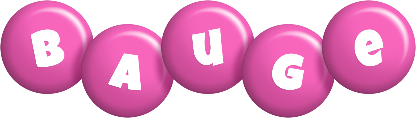 Bauge candy-pink logo