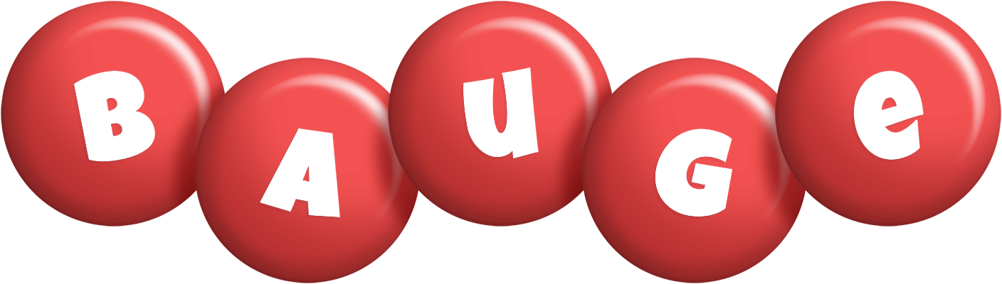 Bauge candy-red logo