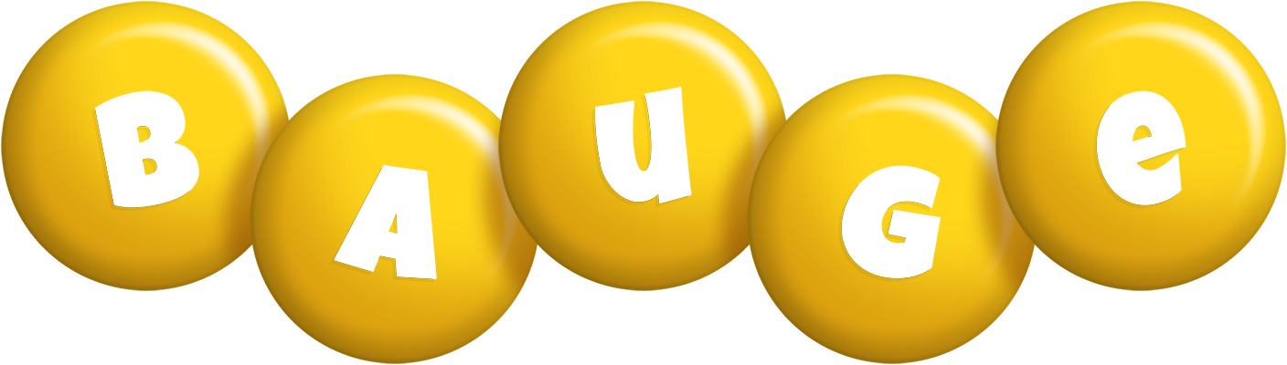 Bauge candy-yellow logo