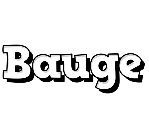 Bauge snowing logo