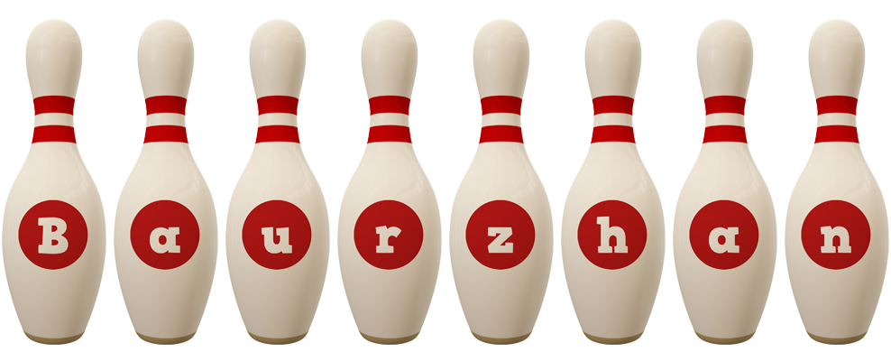 Baurzhan bowling-pin logo