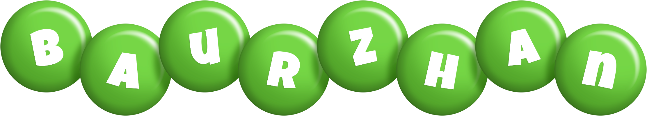 Baurzhan candy-green logo