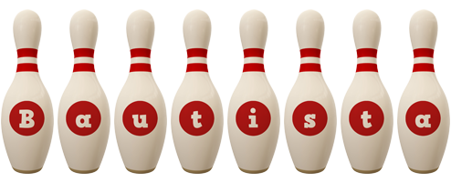 Bautista bowling-pin logo