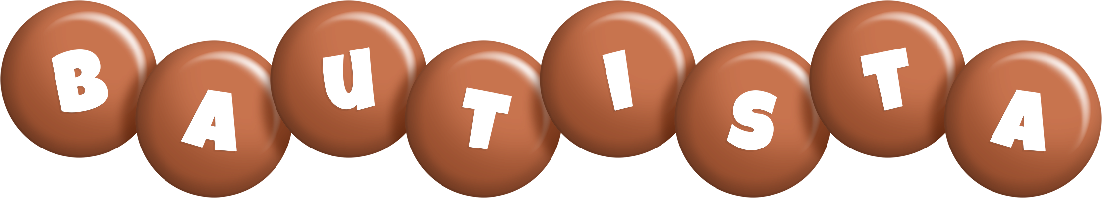Bautista candy-brown logo