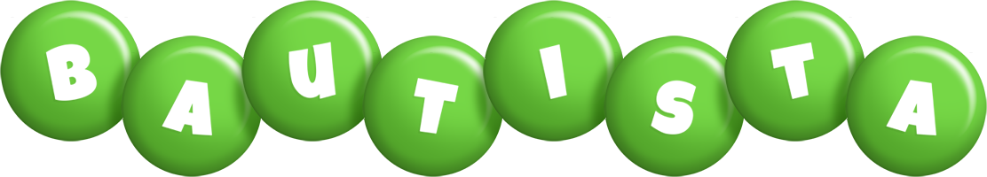 Bautista candy-green logo