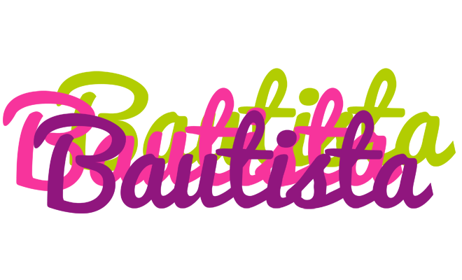 Bautista flowers logo