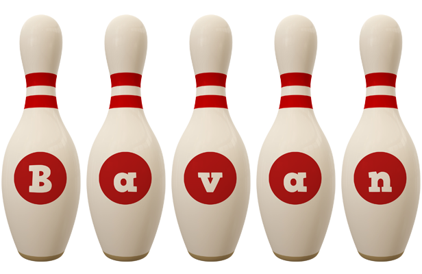 Bavan bowling-pin logo