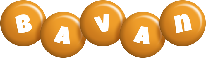 Bavan candy-orange logo