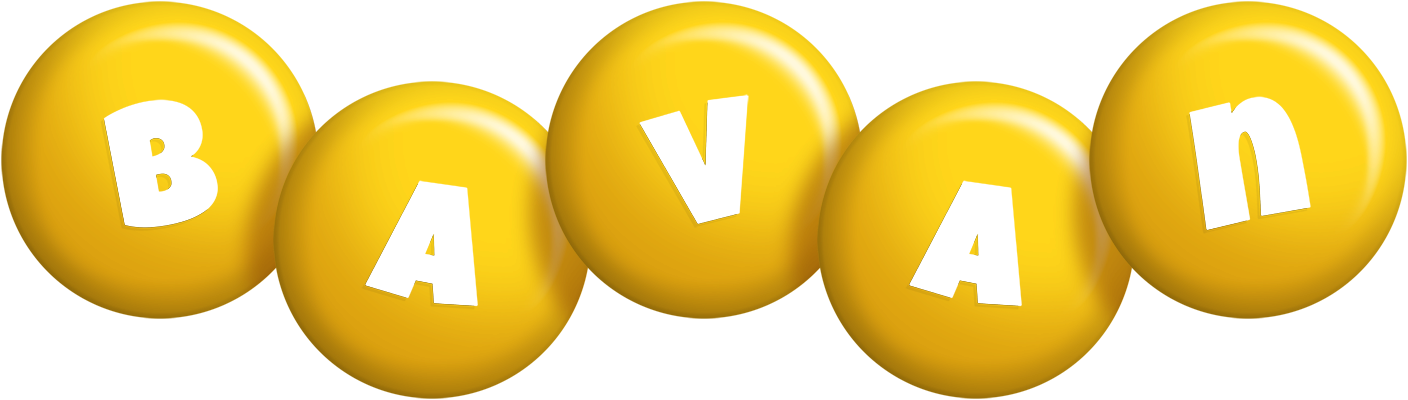 Bavan candy-yellow logo