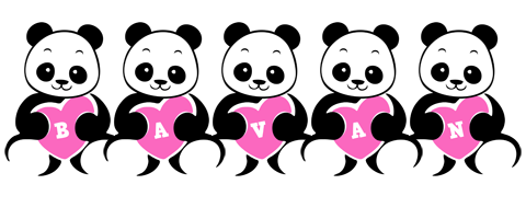 Bavan love-panda logo