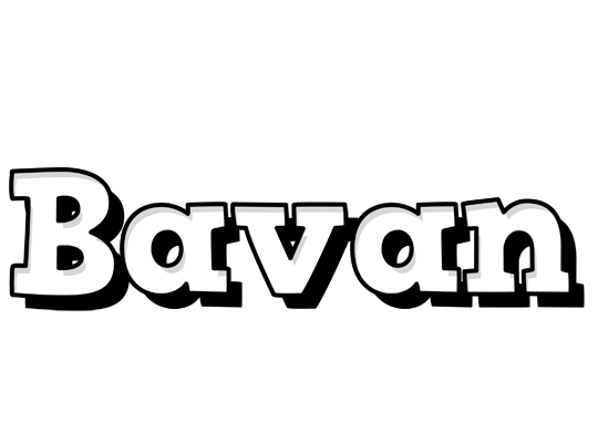 Bavan snowing logo