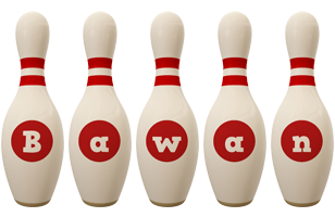 Bawan bowling-pin logo