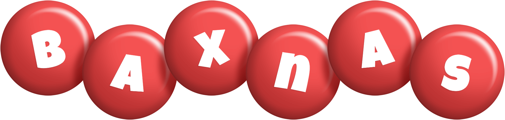 Baxnas candy-red logo