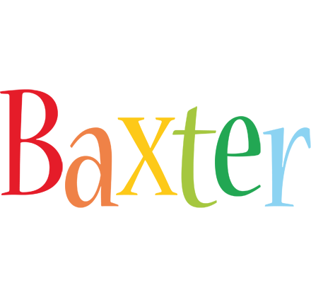 Baxter birthday logo