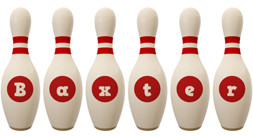 Baxter bowling-pin logo