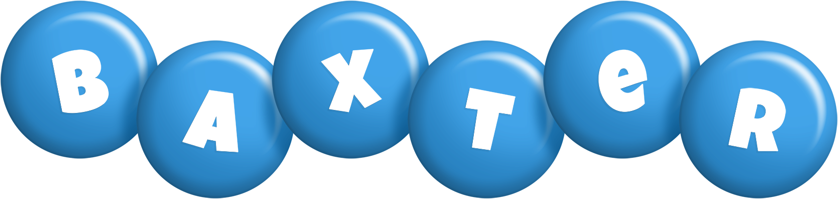 Baxter candy-blue logo
