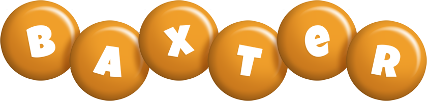 Baxter candy-orange logo