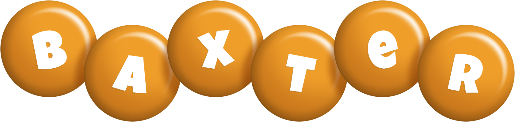Baxter candy-orange logo