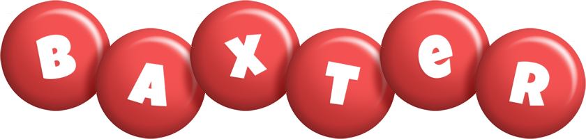 Baxter candy-red logo
