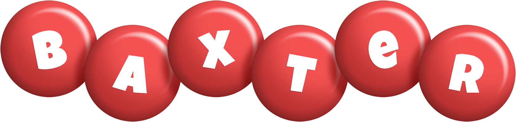 Baxter candy-red logo