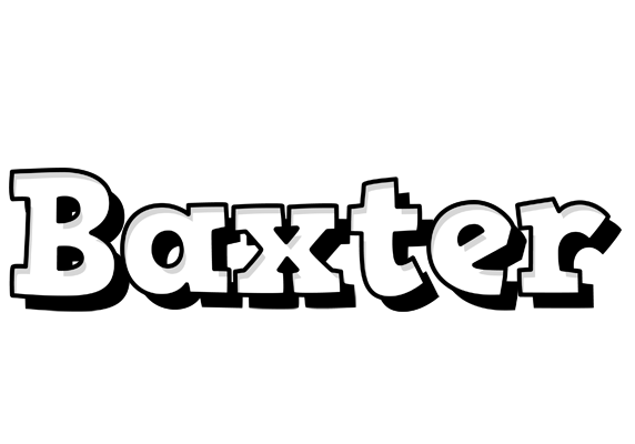 Baxter snowing logo
