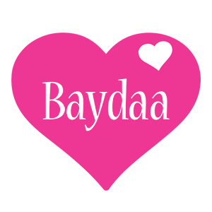 Baydaa love-heart logo