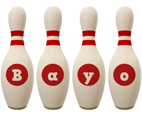 Bayo bowling-pin logo