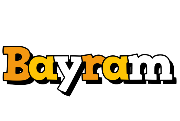 Bayram cartoon logo