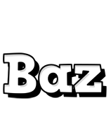 Baz snowing logo