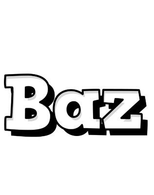 Baz snowing logo