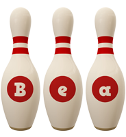 Bea bowling-pin logo
