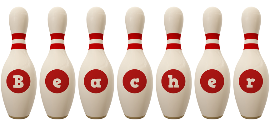 Beacher bowling-pin logo