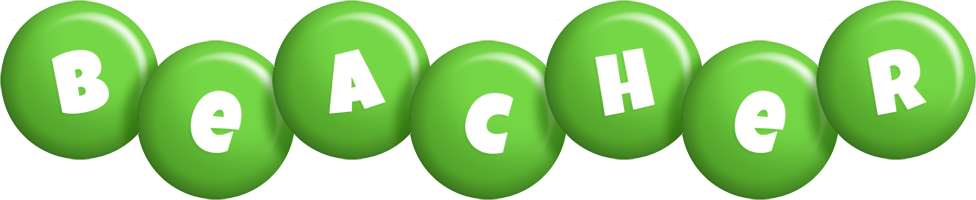 Beacher candy-green logo