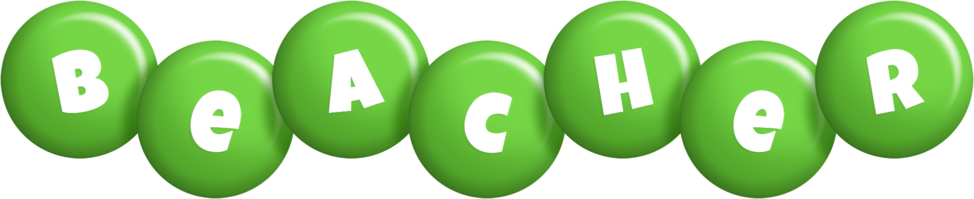Beacher candy-green logo
