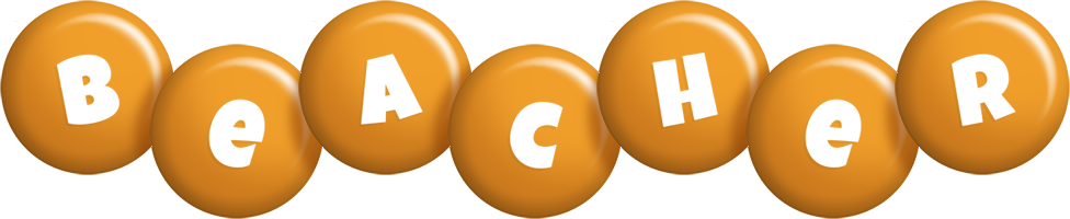 Beacher candy-orange logo