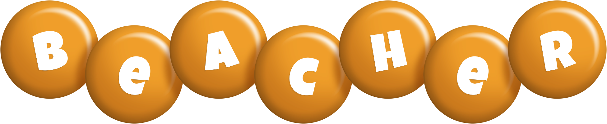Beacher candy-orange logo