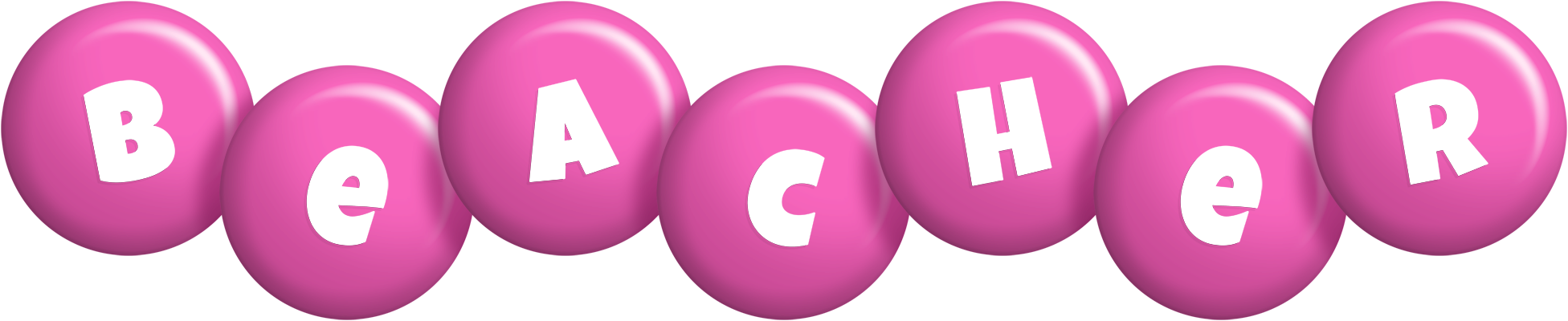 Beacher candy-pink logo