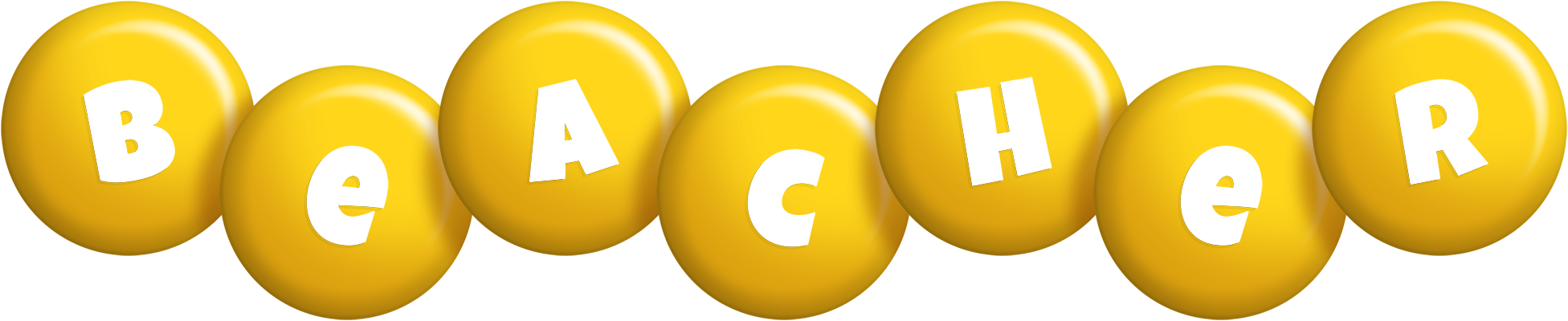 Beacher candy-yellow logo