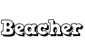 Beacher snowing logo