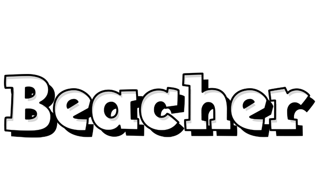 Beacher snowing logo