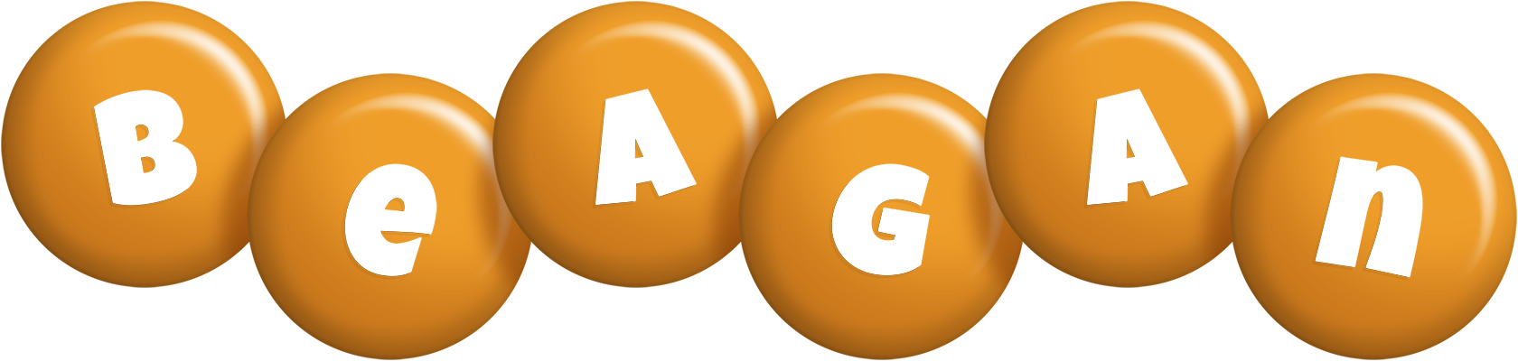Beagan candy-orange logo