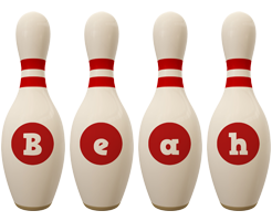 Beah bowling-pin logo