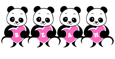 Beah love-panda logo