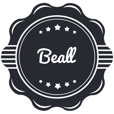 Beall badge logo